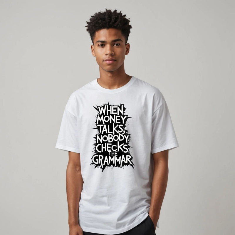 ROUND NECK | WHITE | GRAMMAR - Teestra