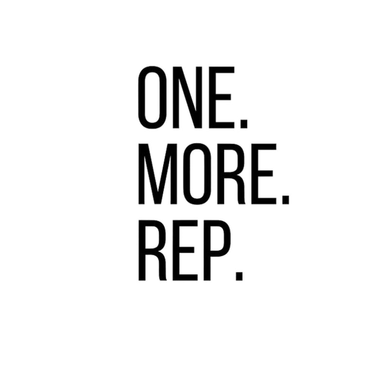 ROUND NECK | WHITE | ONE MORE REP - Teestra