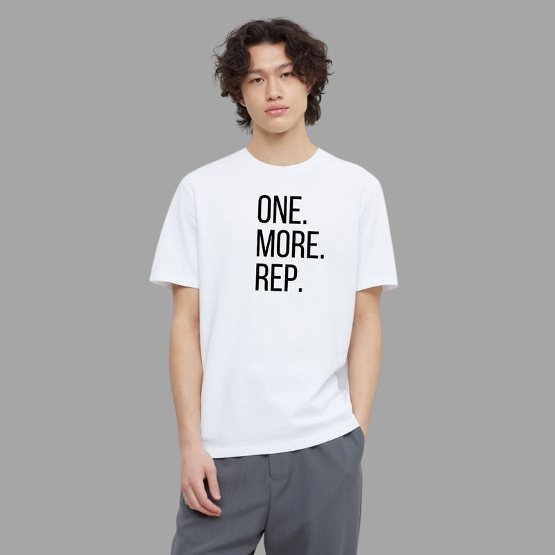 ROUND NECK | WHITE | ONE MORE REP - Teestra