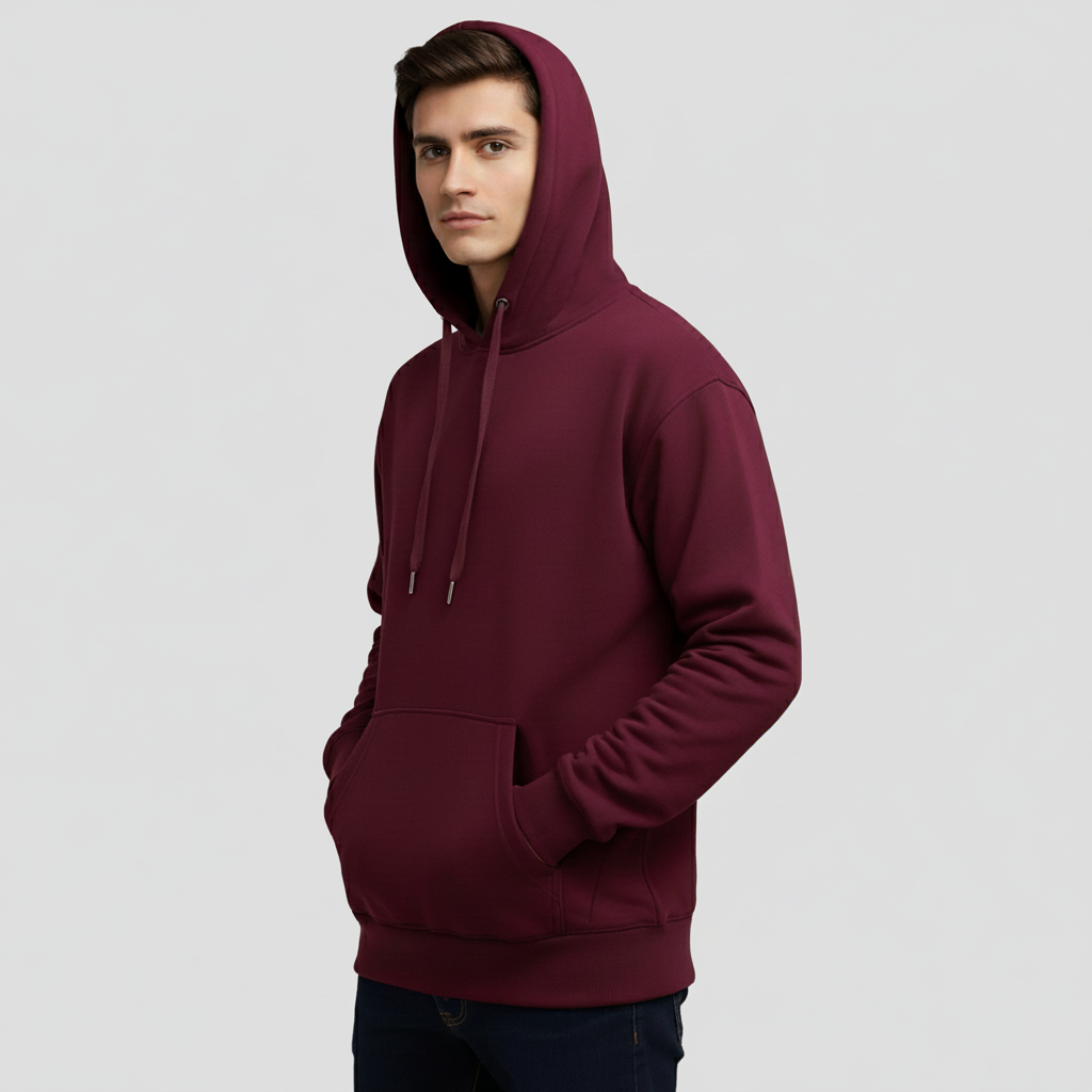 Hoodie | Men | Burgundy