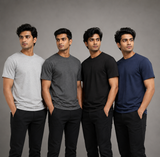 Mens Round Neck | Combo | Super Value Pack Of 4