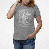 AMIGOS CAMERA COMMUNITY PRINTED TSHIRT - GREY - Teestra