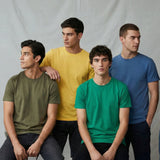 B2B White Label | Round Neck Tee | 100% Double Biowashed Cotton | 180 GSM | Pack of 5 - Teestra