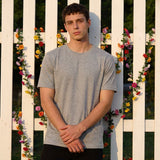Bamboo Cotton Tee — Ash - Teestra