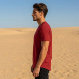 Bamboo Cotton Tee — Ember - Teestra