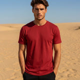 Bamboo Cotton Tee — Ember - Teestra