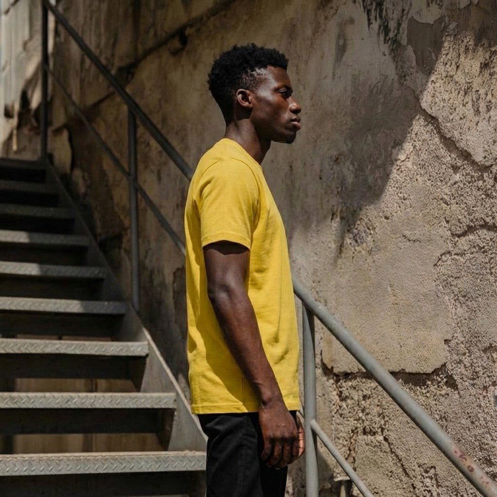 Bamboo Cotton Tee — Marigold - Teestra