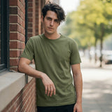 Bamboo Cotton Tee — Moss - Teestra