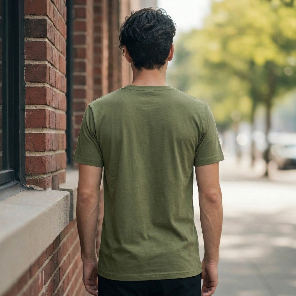 Bamboo Cotton Tee — Moss - Teestra