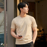 Bamboo Cotton Tee — Sand - Teestra
