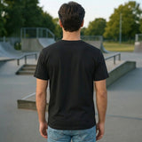 Black Plain Round Neck Tshirt - Teestra