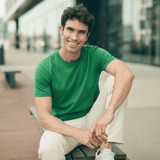 Emerald Green Plain Round Neck Tshirt - Teestra