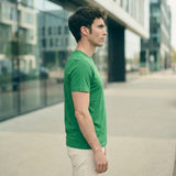 Emerald Green Plain Round Neck Tshirt - Teestra