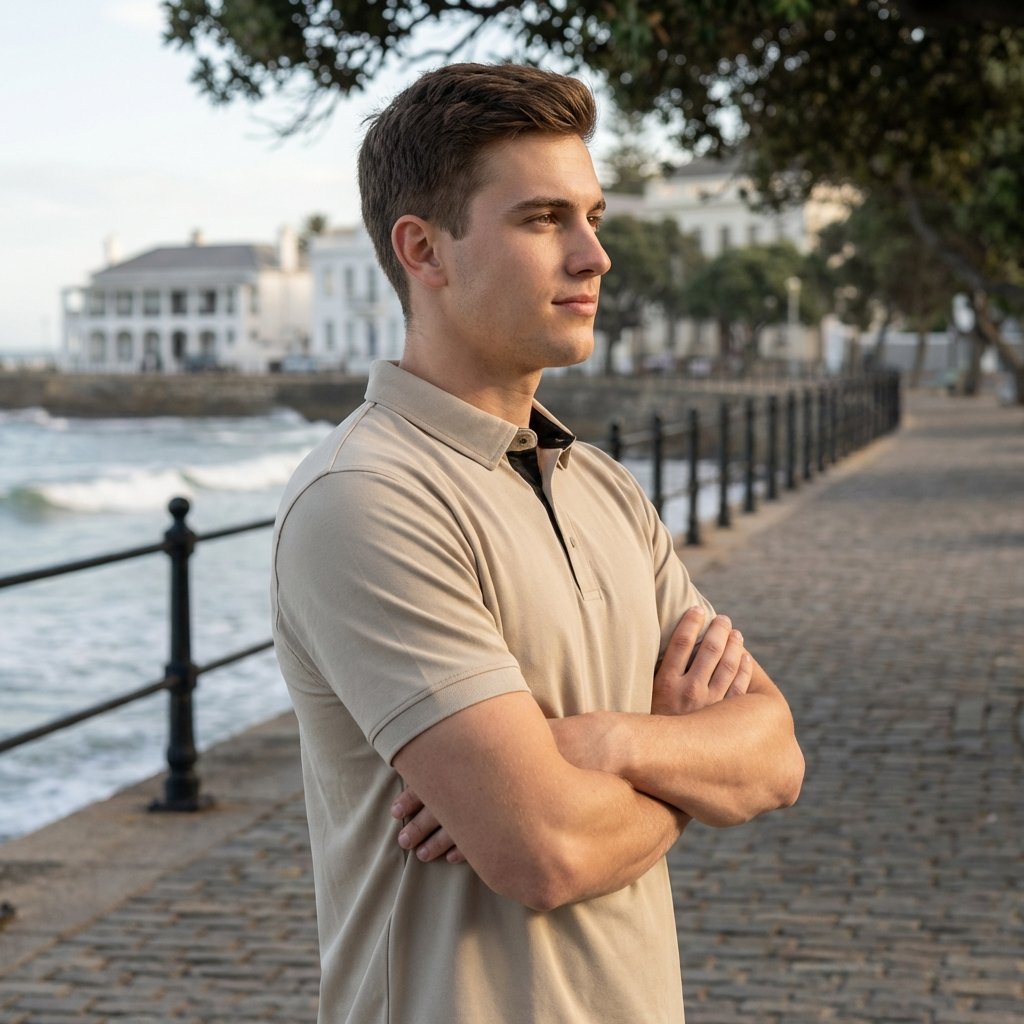 Golfer | Mens Polo | Beige - Teestra