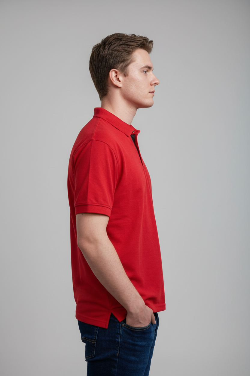 Golfer | Mens Polo | Blaze Red - Teestra