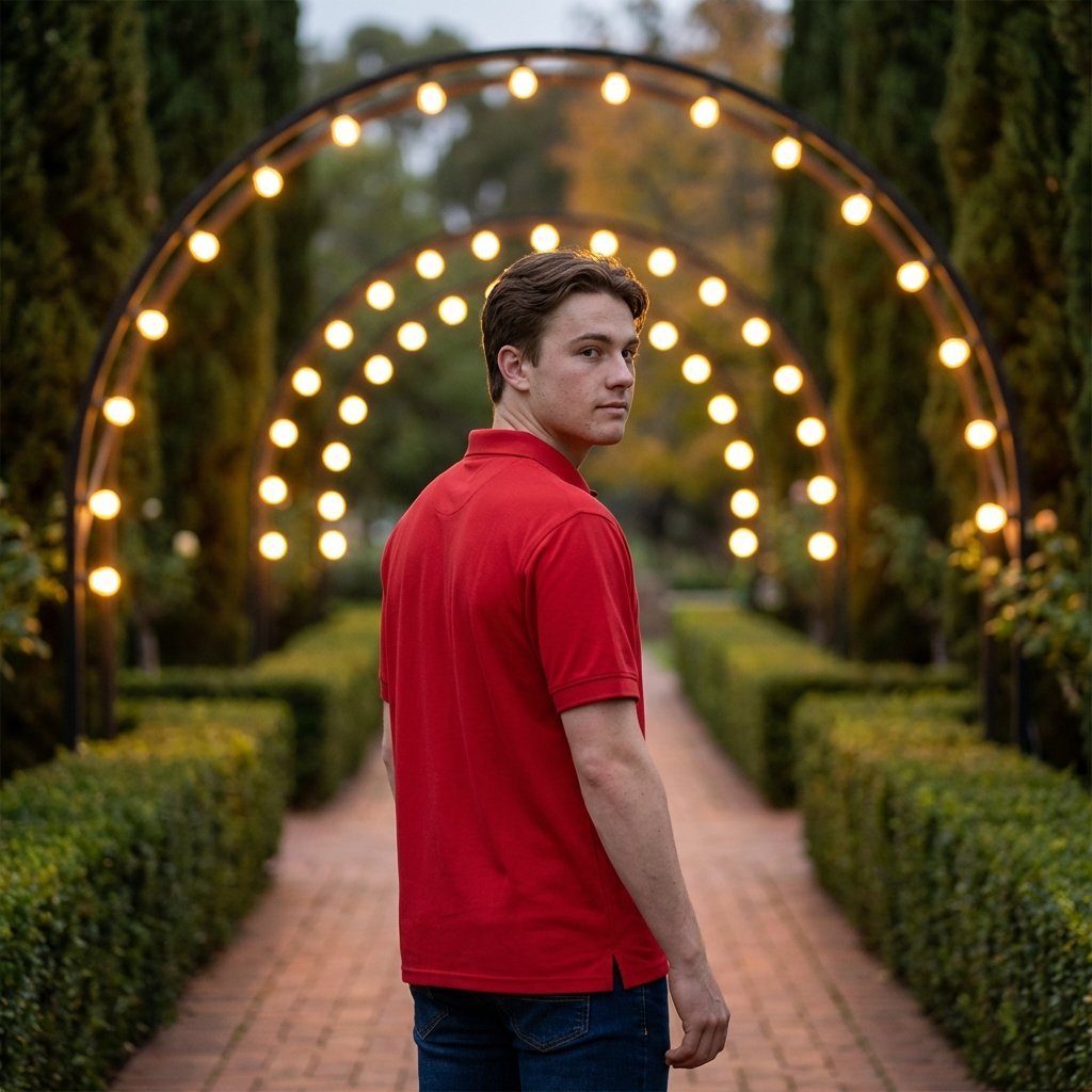 Golfer | Mens Polo | Blaze Red - Teestra