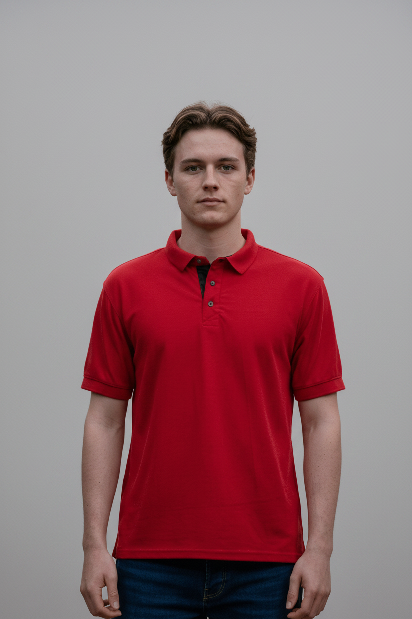 Golfer | Mens Polo | Blaze Red - Teestra