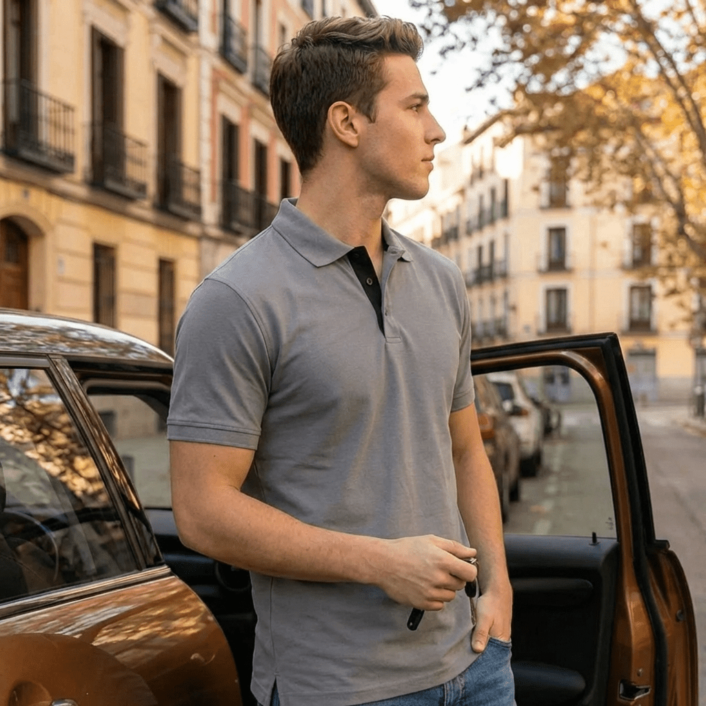 Golfer | Mens Polo | Grey - Teestra