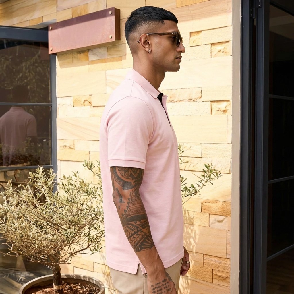 Golfer | Mens Polo | Pink - Teestra