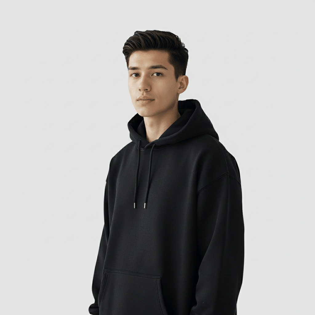 Hoodie | Men | Black - Teestra