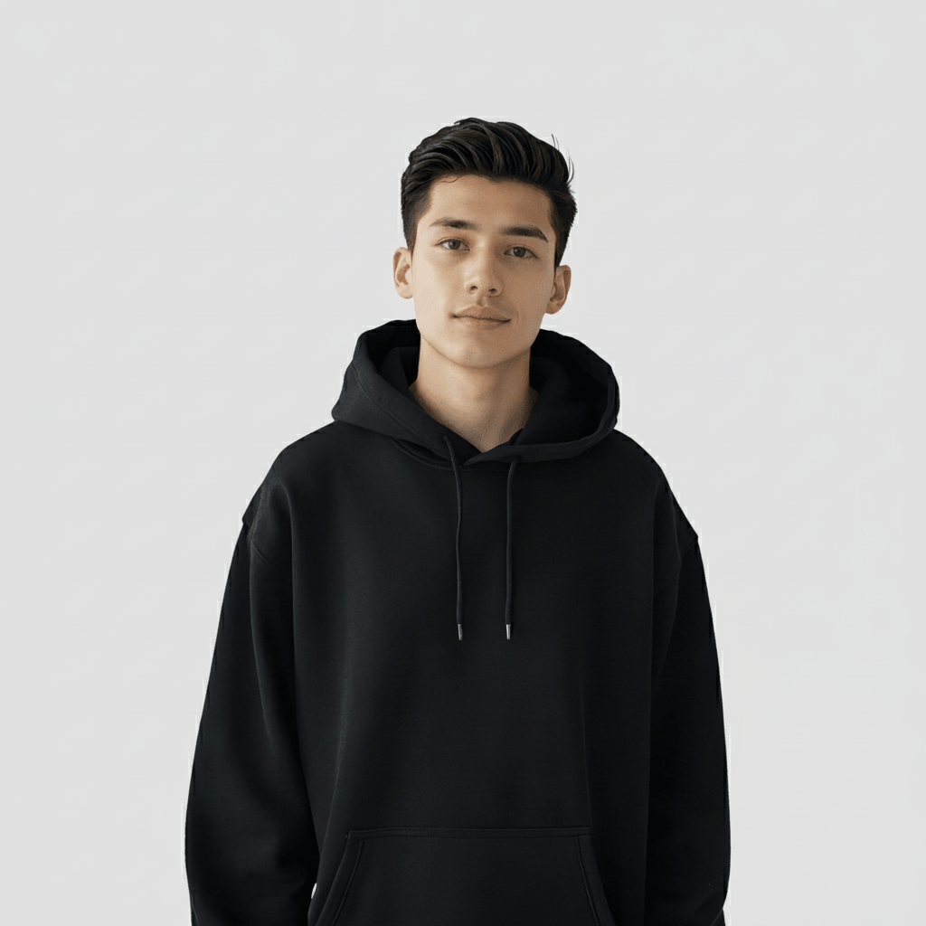 Hoodie | Men | Black - Teestra