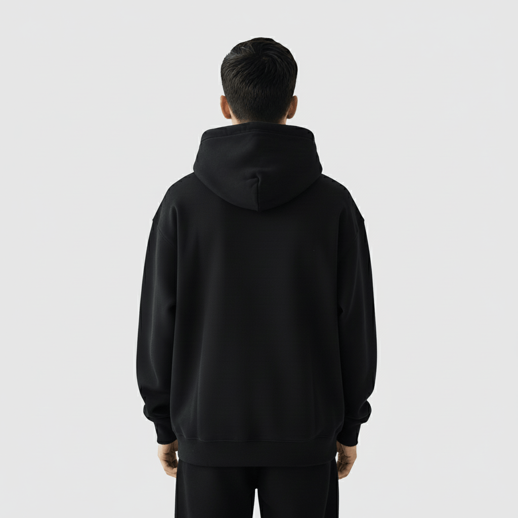 Hoodie | Men | Black - Teestra