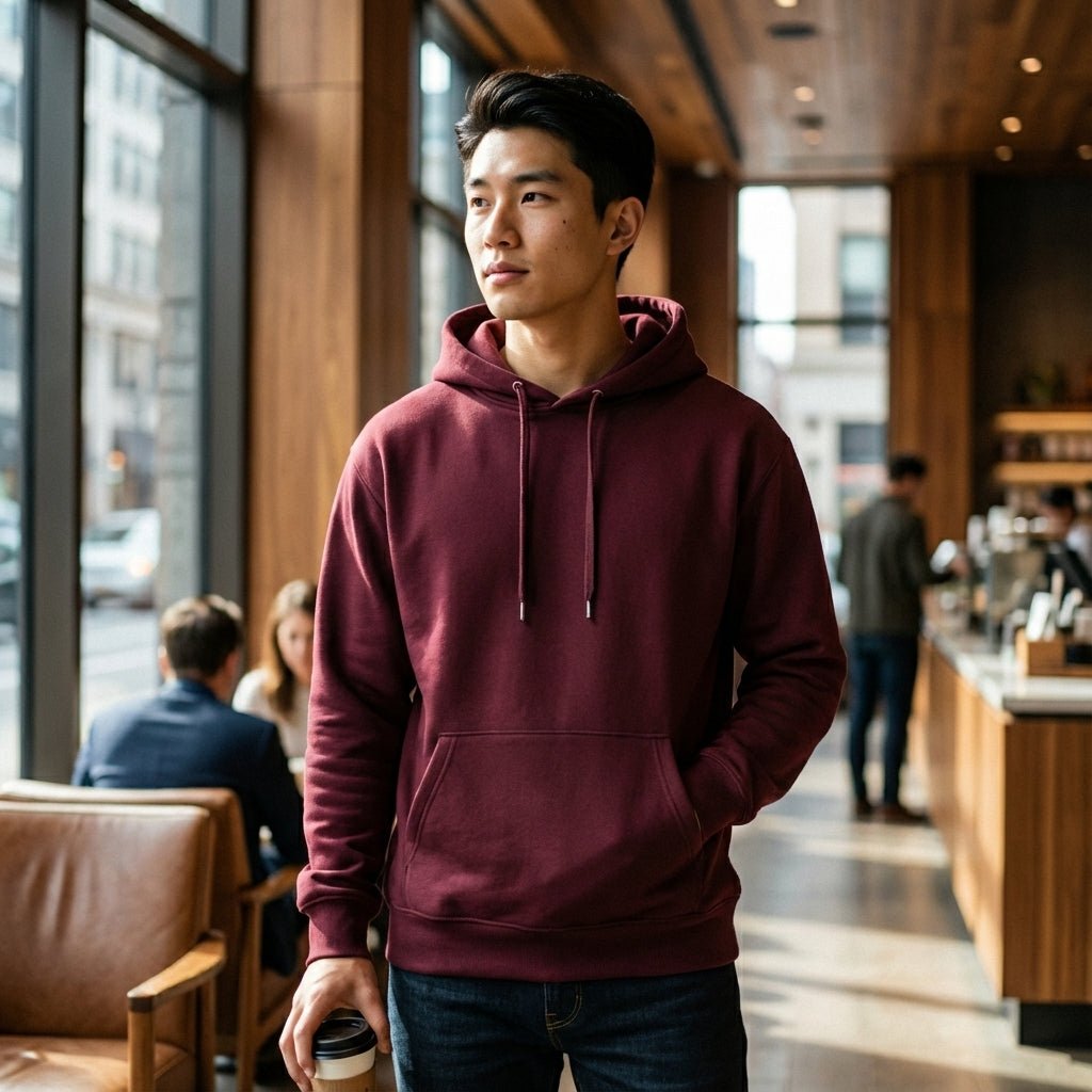 Hoodie | Men | Burgundy - Teestra