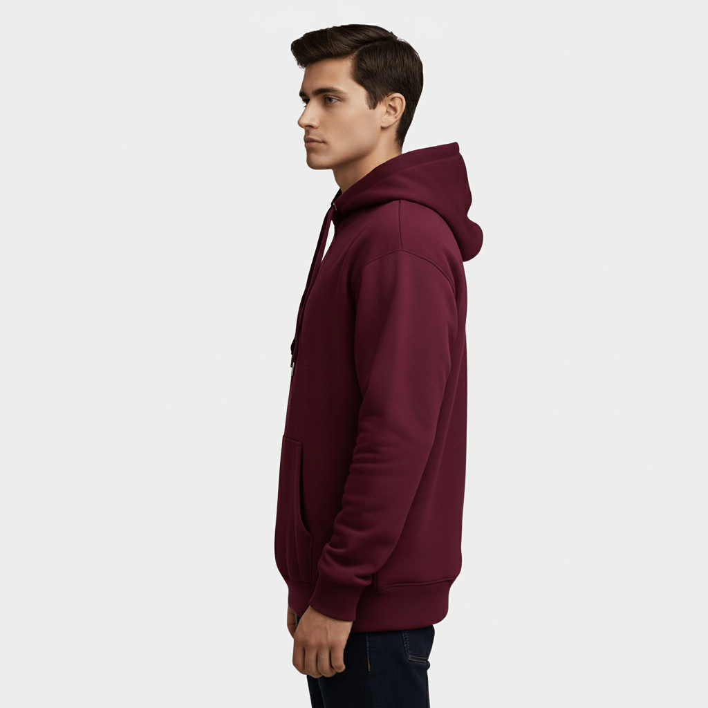 Hoodie | Men | Burgundy - Teestra