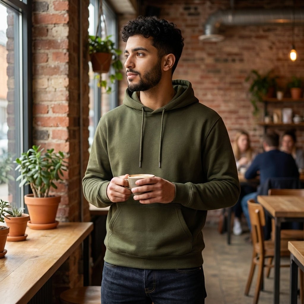 Hoodie | Men | Olive - Teestra