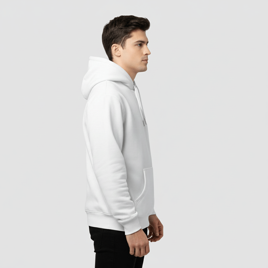 Hoodie | Men | White - Teestra