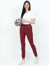 JOGGERS | WOMEN | BURGUNDY - Teestra