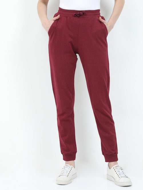 Joggers | Women | Burgundy