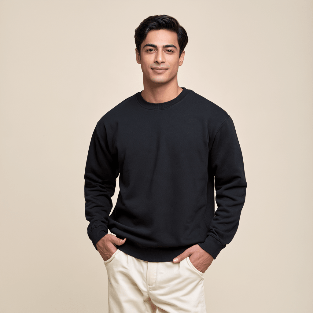 Men's Heavyweight Fleece Sweatshirt - 300 GSM Pure Cotton - Teestra
