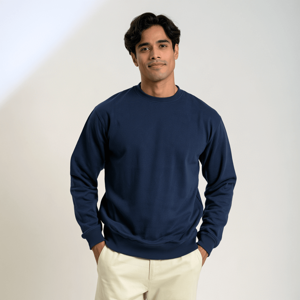 Men's Heavyweight Fleece Sweatshirt - 300 GSM Pure Cotton - Teestra