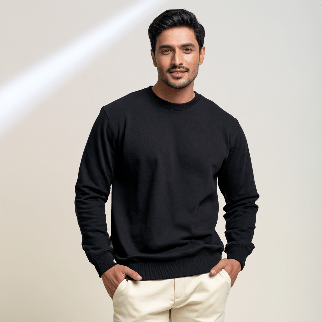 Men's Heavyweight Fleece Sweatshirt - 300 GSM Pure Cotton - Teestra