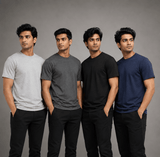 Mens Round Neck | Combo | Super Value Pack Of 4 - Teestra