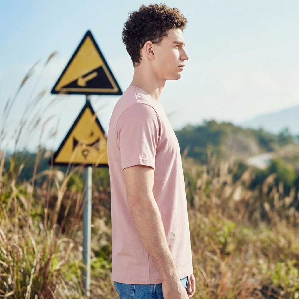 Onion Pink Plain Round Neck Tshirt - Teestra