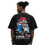 OVERSIZED | MEN | BLACK | MARIOCYCLE - Teestra