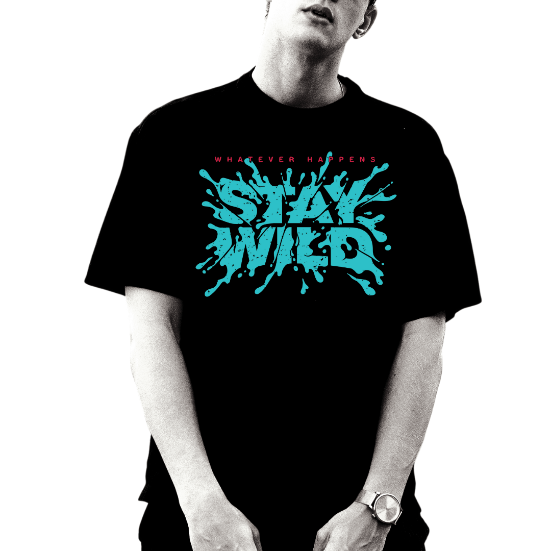 OVERSIZED | MEN | BLACK | STAY WILD - Teestra