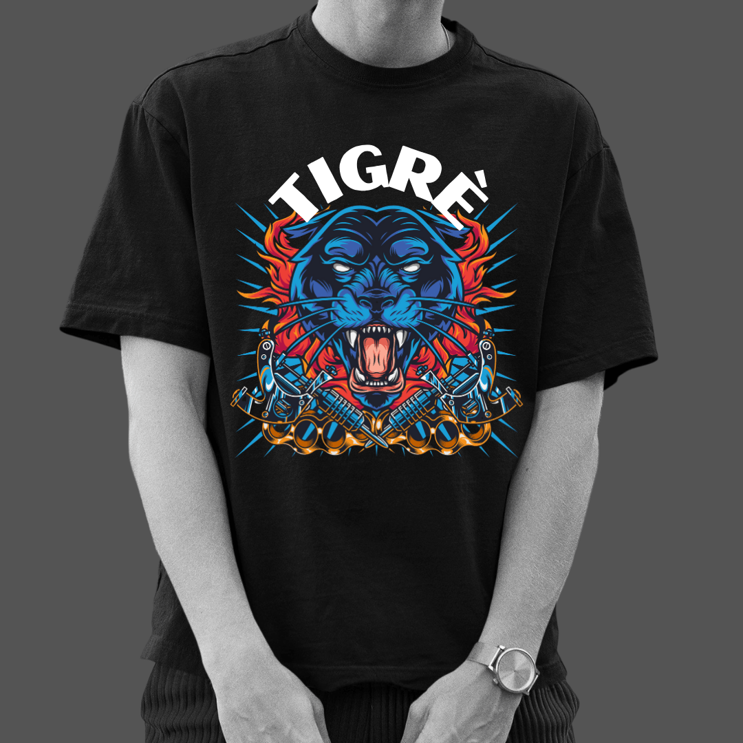 OVERSIZED | MEN | BLACK | TIGRÈ - Teestra