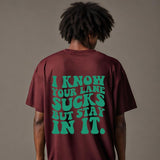 OVERSIZED | MEN | MAROON | TYPO - Teestra