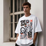 Oversized Tee | 180G | Men | Demon | White - Teestra