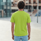 Parrot Green Plain Round Neck Tshirt - Teestra