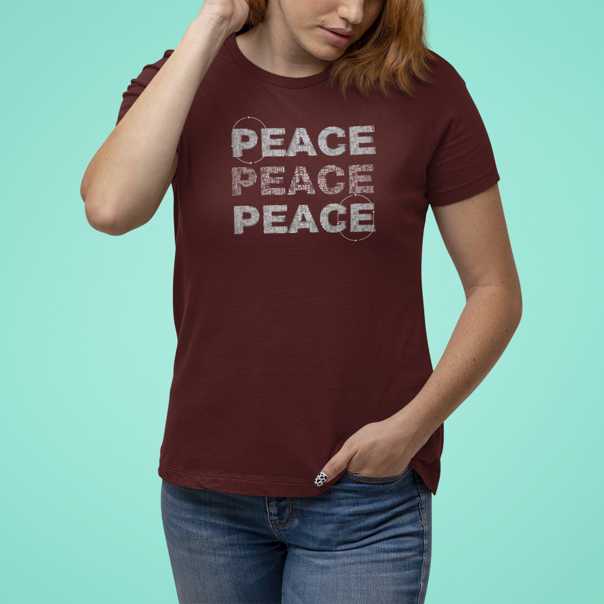 PEACE PRINTED TSHIRT - Teestra