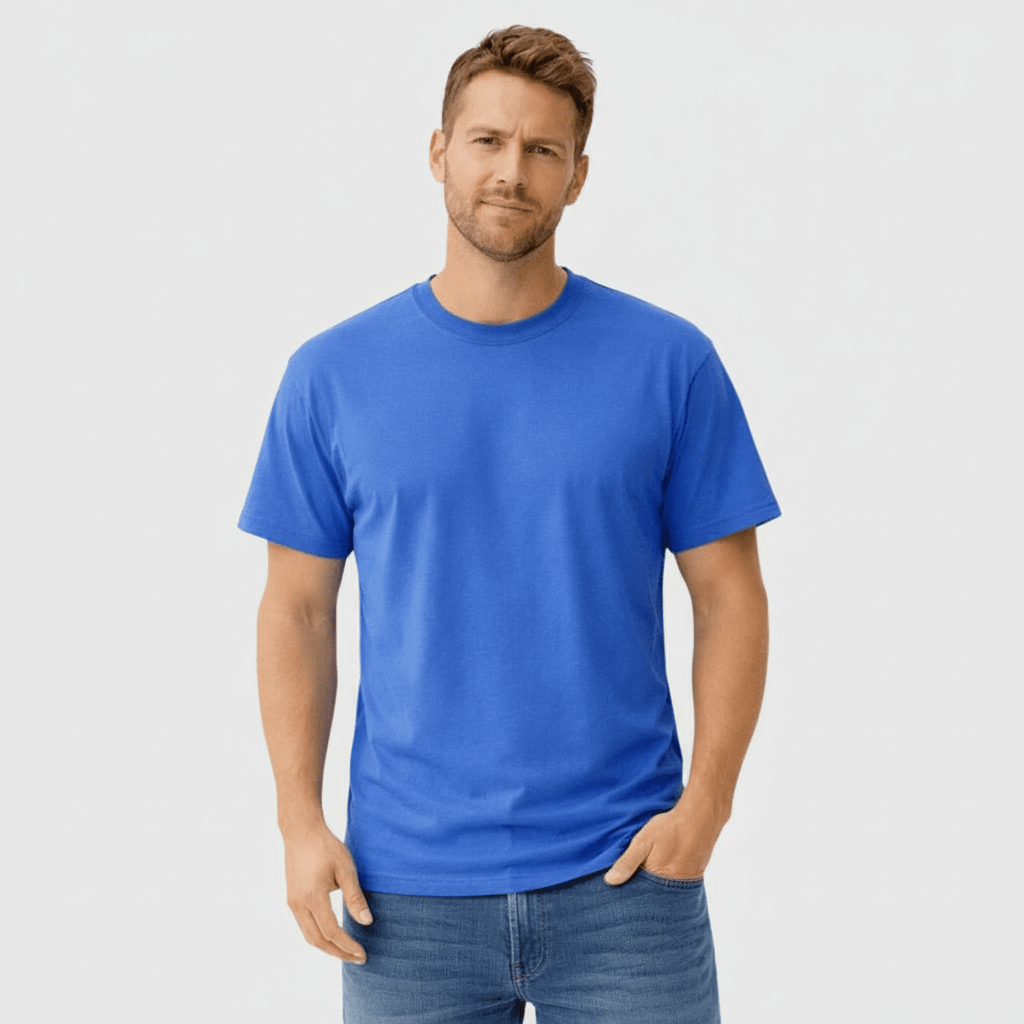 Pima Cotton Unisex T-Shirt | Ultra - Soft Premium Cotton | Royal Blue - Teestra
