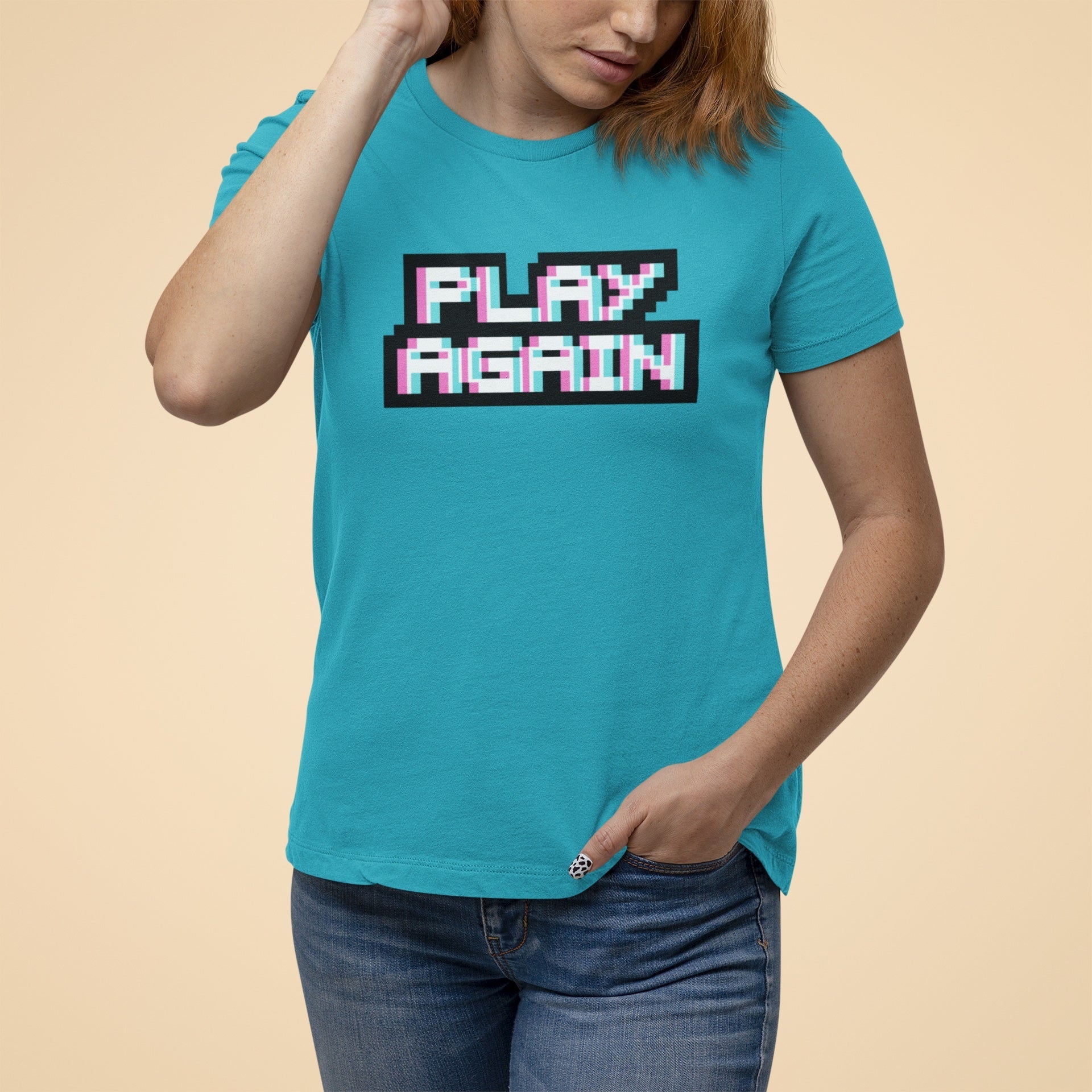 PLAY AGAIN PRINTED TSHIRT - Teestra