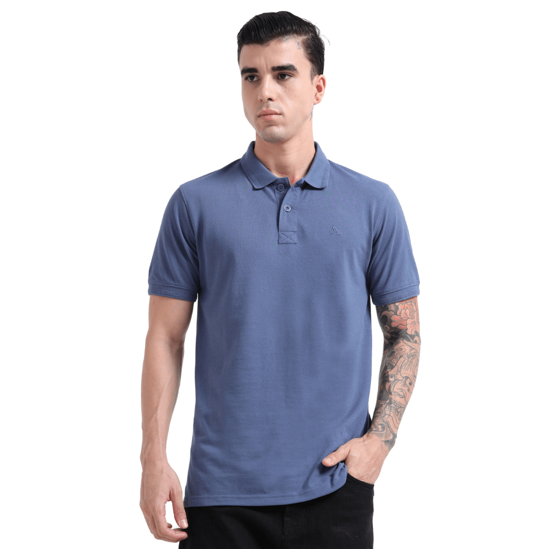 PREMIUM POLO | MEN | COMET BLUE - Teestra