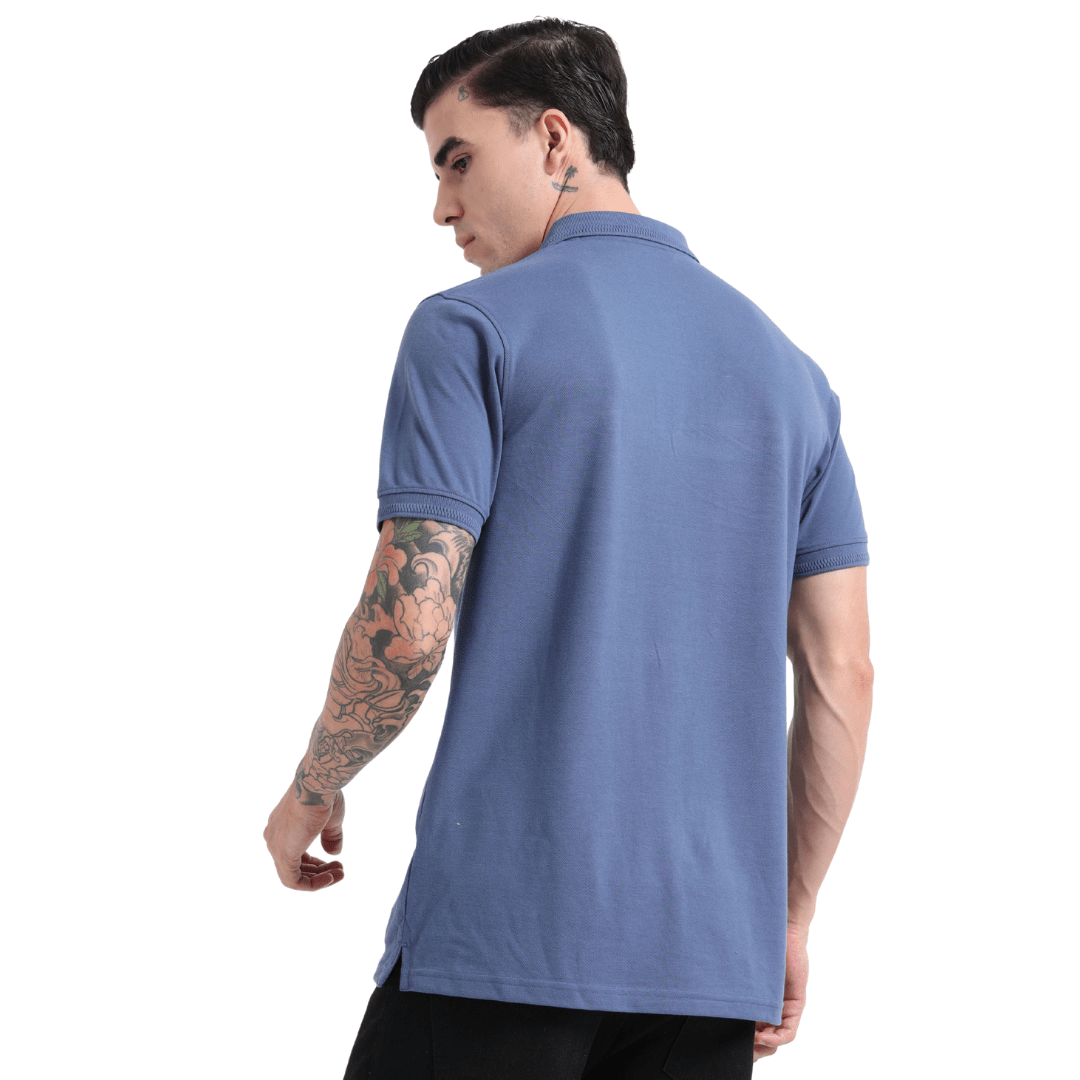 PREMIUM POLO | MEN | COMET BLUE - Teestra