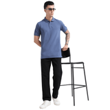 PREMIUM POLO | MEN | COMET BLUE - Teestra
