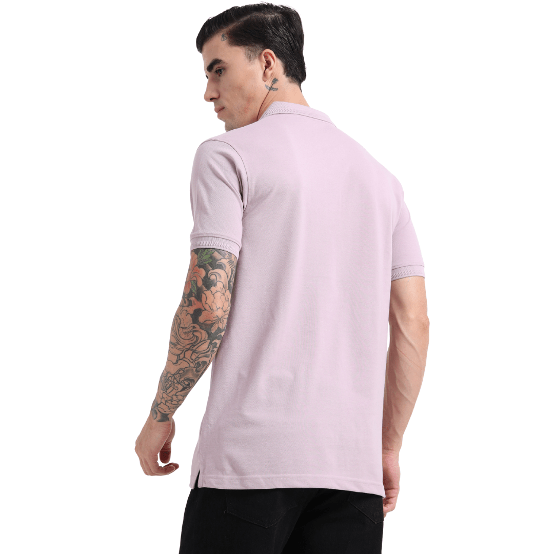PREMIUM POLO | MEN | LIGHT MAUVE - Teestra